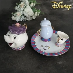 Disney teiera Cartoon Beauty And The Beast caffettiere Mug Mrs Potts Chip Cup tazza da tè pentole un set da tè Droshipping regali carini