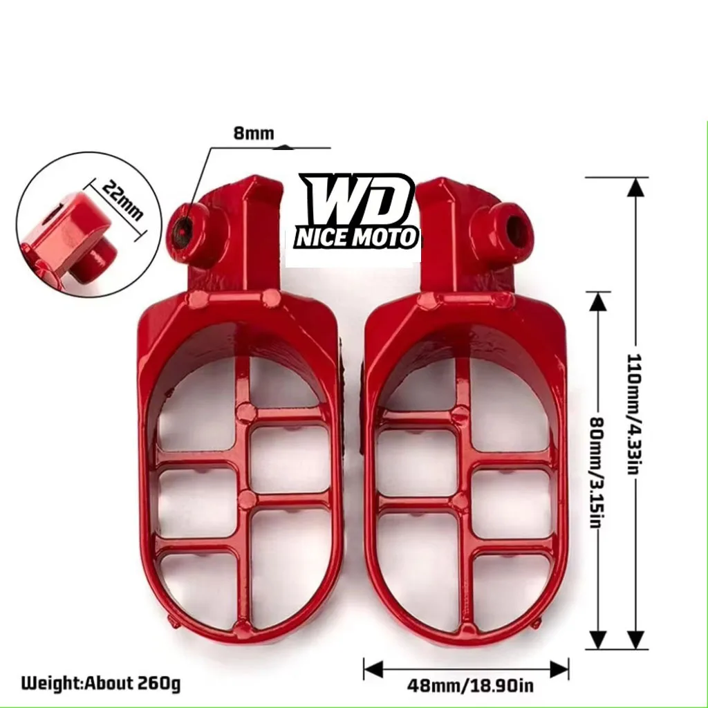 Motorcycle Dirt Bike Footrest Aluminium Footpegs Pedals For XR50R For PW50 For CRF50 70 For TW200 For KLX110 For CRF50 view 2