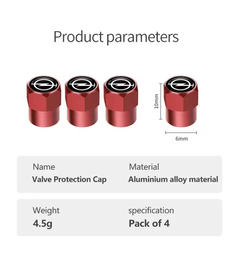 4Pcs/Set Emblem Car Wheel Tire Valve Stem Cap Dust Cover For Opel Astra j Insignia Astra g Corsa Zafira b Mokka Vivaro Meriva GT