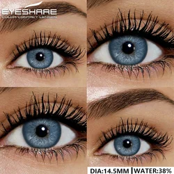 EYESHARE 1pair Colored Contact Lenses Blue Eye Lenses Brown Lenses Gray Pupils Natural Eye Lens Yearly Cosmetic Green Contacts