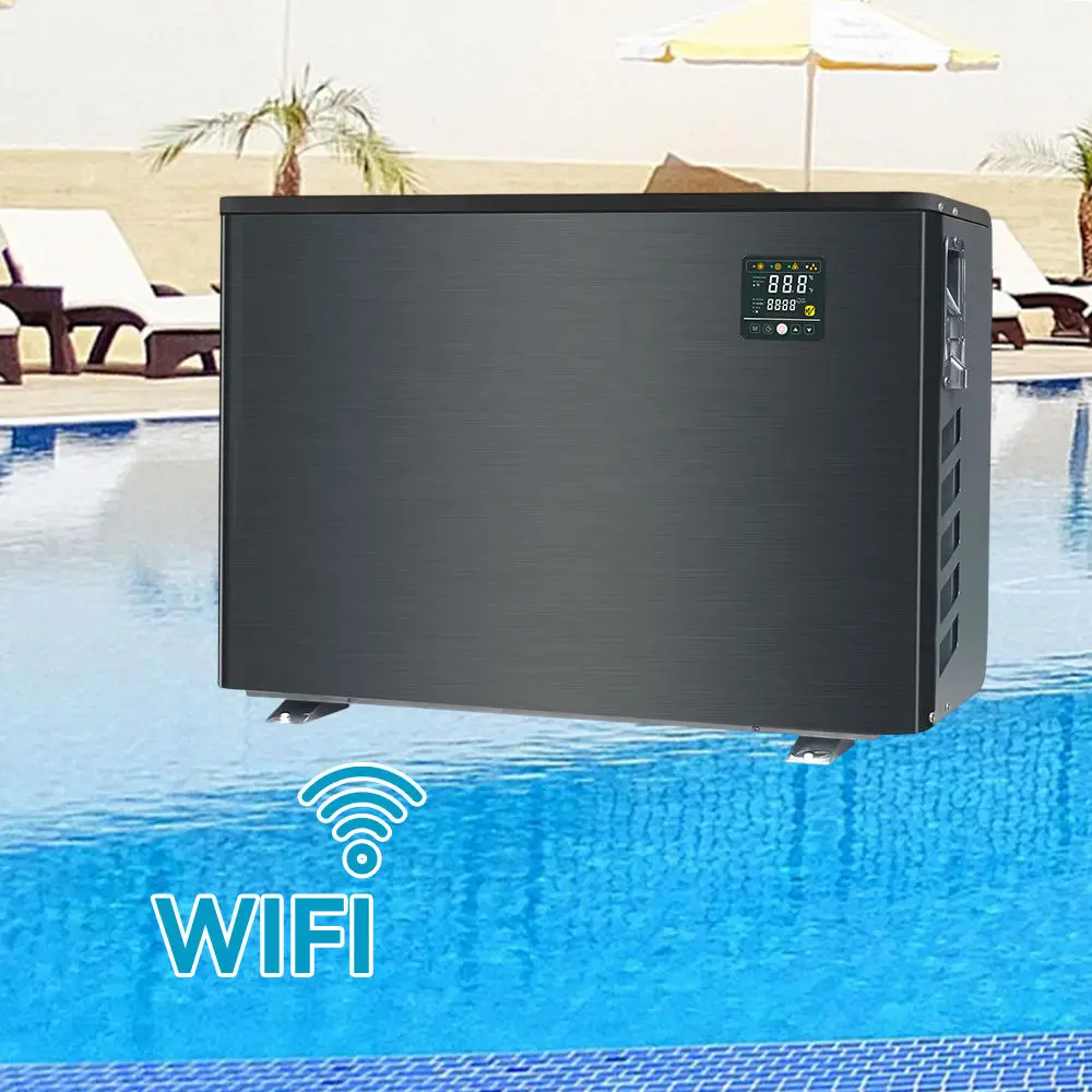 

High Efficiency Heat Pump R32 Mini Stainless Steel Swimming Pool Water Heater for Household Hotel Use