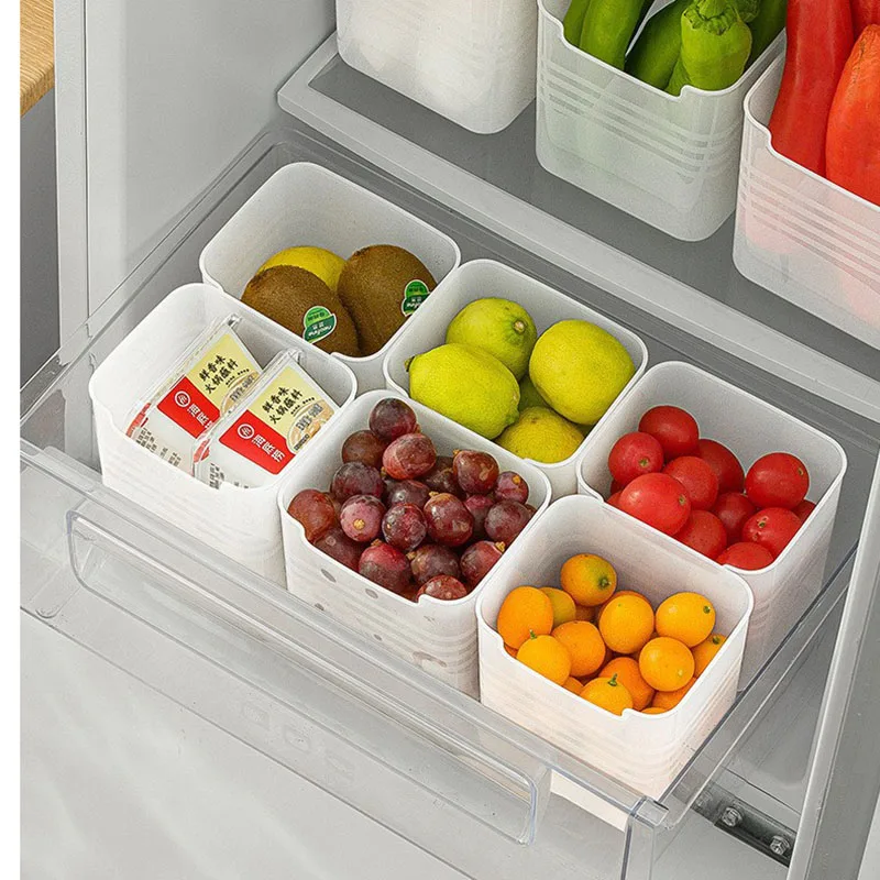 

1/5pcs Fridge Door Storage Box Food Fresh Refrigerator Organizer Bin Food Container Kitchen Fruit Vegetable Box Shelf Basket