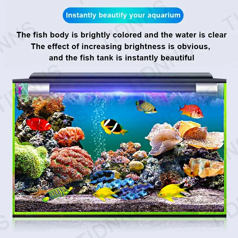 Aquarium Light LED Wide Angle Waterproof Fish Tank Lamp Submersible Brightness RGB Aquarium Decor Light Plant Grow Lamp 22-57