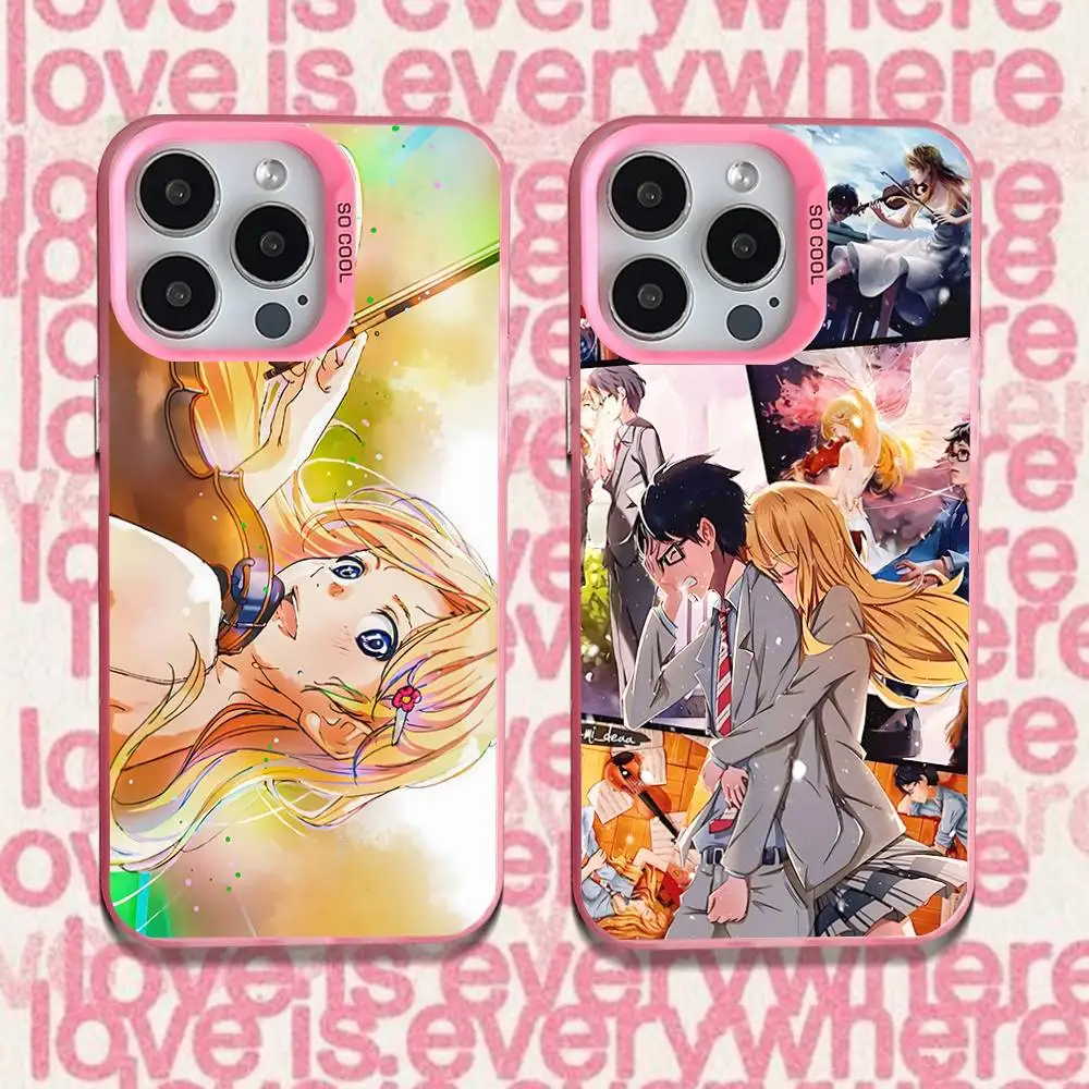 

Yours Lies in A-April Phone Case For iPhone 16,15,14,13,12,11,Pro,XS,Max,Plus,Mini,SE Pink Candy Matte Shockproof Cover