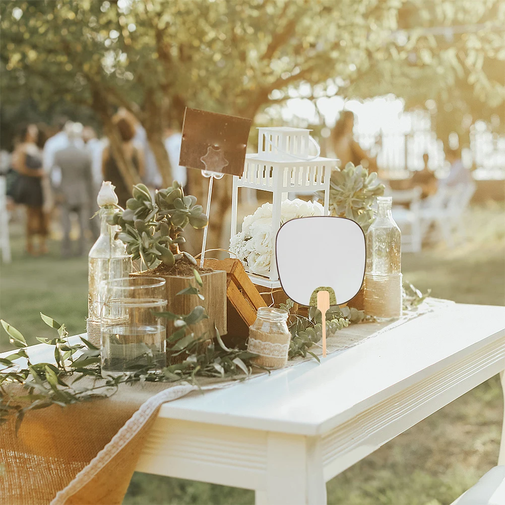 

20pcs Round Fan Handle Bamboo Craft Smooth DIY Projects Bamboo Sticks For Hand Fan Elegant Classic Style Decorative Fans