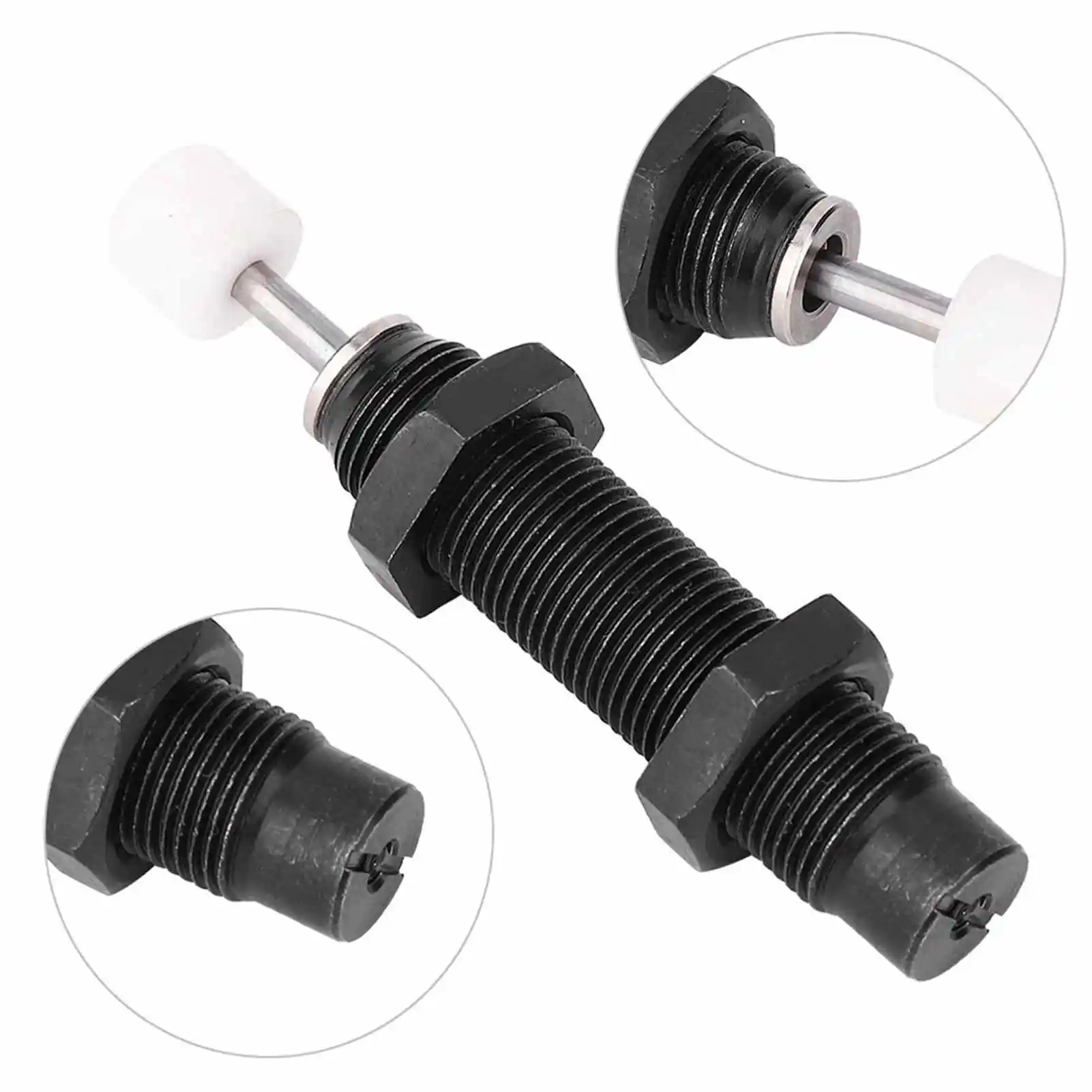 Oil Pressure Shock Absorber Metal 17640Nm M12x10mm Stroke Hydraulic Oil Pressure Shock Absorber for Pneumatic Air Cylinder