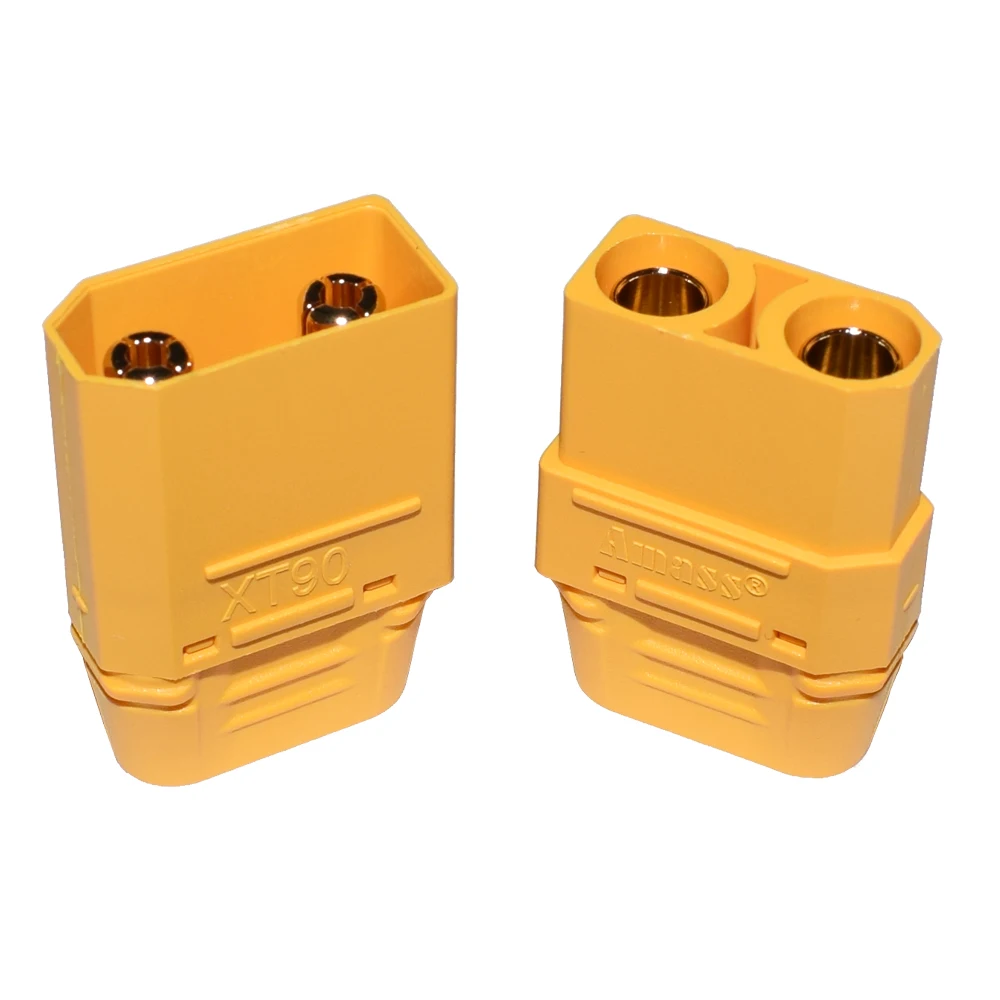 Amass-conector XT90 de 10 piezas, 5 pares, enchufe XT90H, 4,5mm, adaptador banana macho hembra para batería Lipo de coche y Dron teledirigido