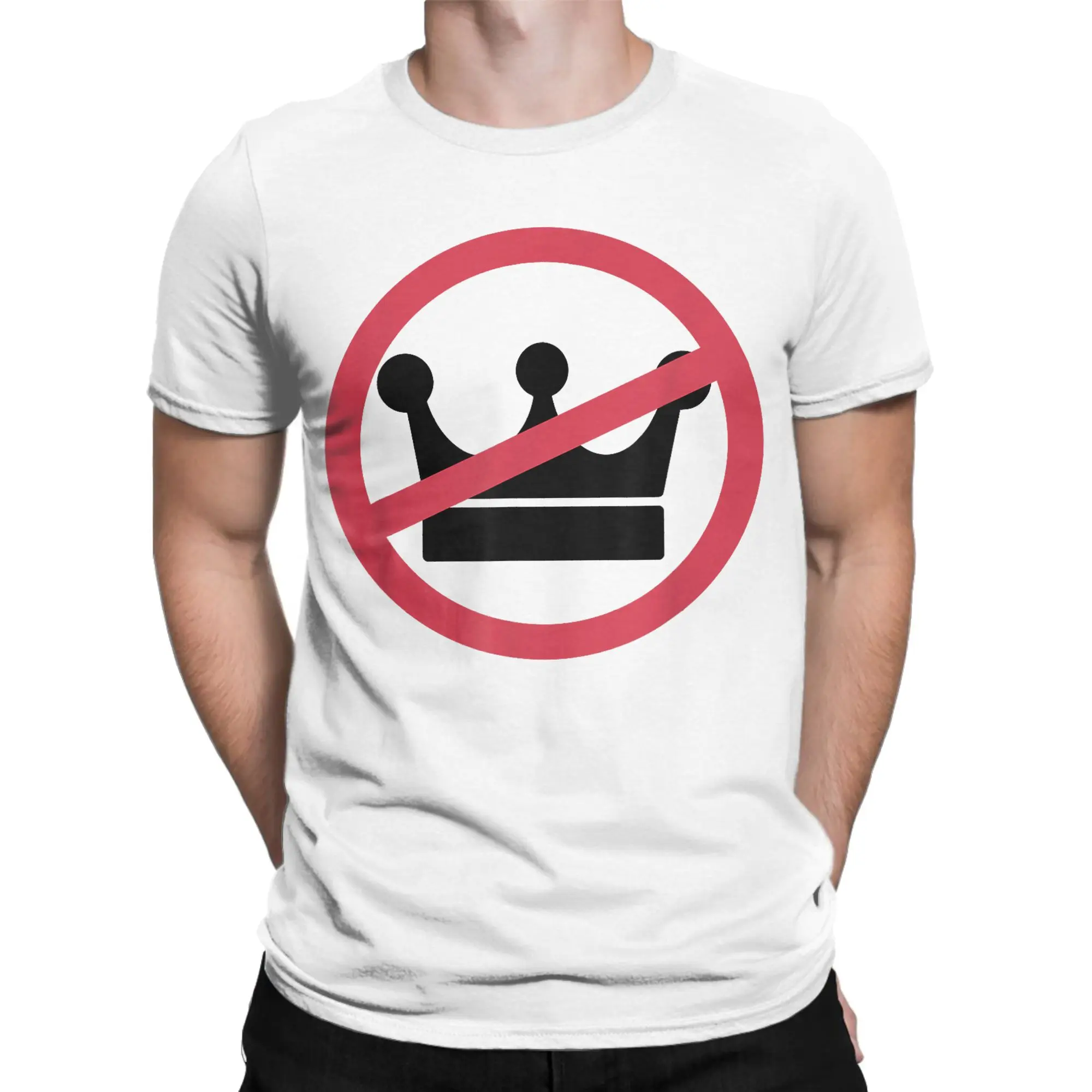 الجدة لا ملوك في أمريكا برو الديمقراطية مكافحة الملكية القليل تي شيرت الرجال القطن تي شيرت قصيرة الأكمام تي شيرت بلايز #2