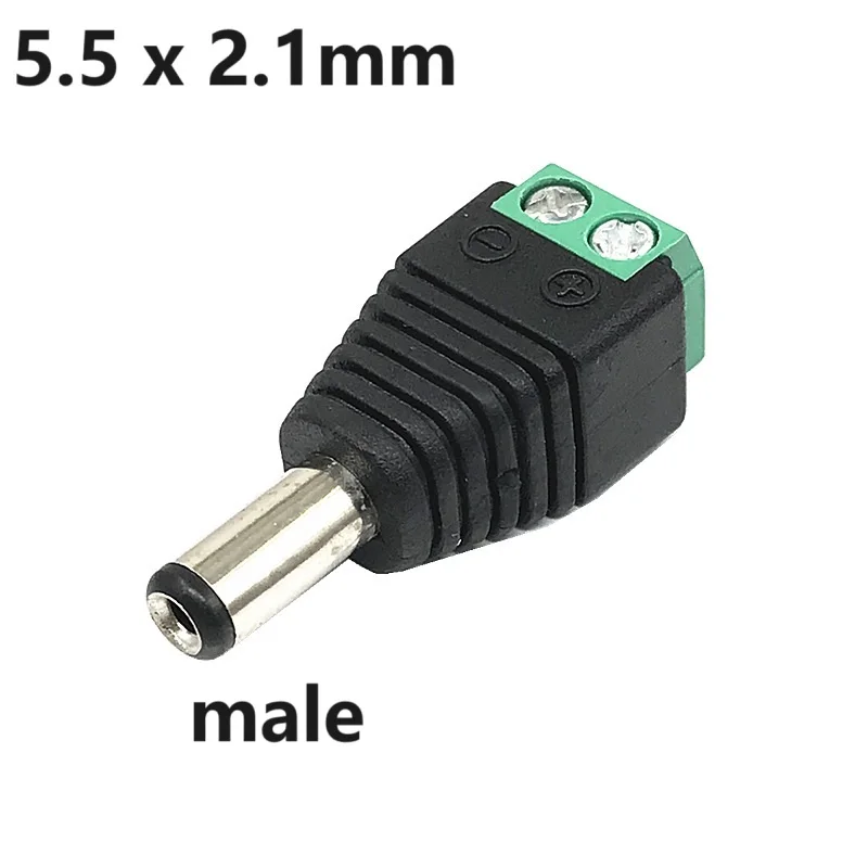 Złącze DC Adapter wtyczki zasilania Kamery CCTV 2,1 mm x 5,5 mm Żeńska męska wtyczka zasilania DC Złącze męskie Gniazdo wtykowe — zdjęcie 3