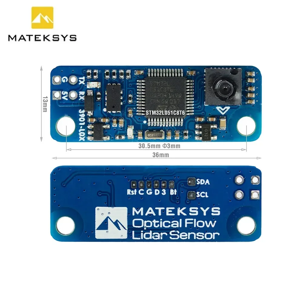 MATEKSYS Matek SENSOR de flujo óptico y LIDAR 3901-L0X módulo INAV F4 F7 F405 controlador de vuelo para Dron de carreras con visión en primera persona RC