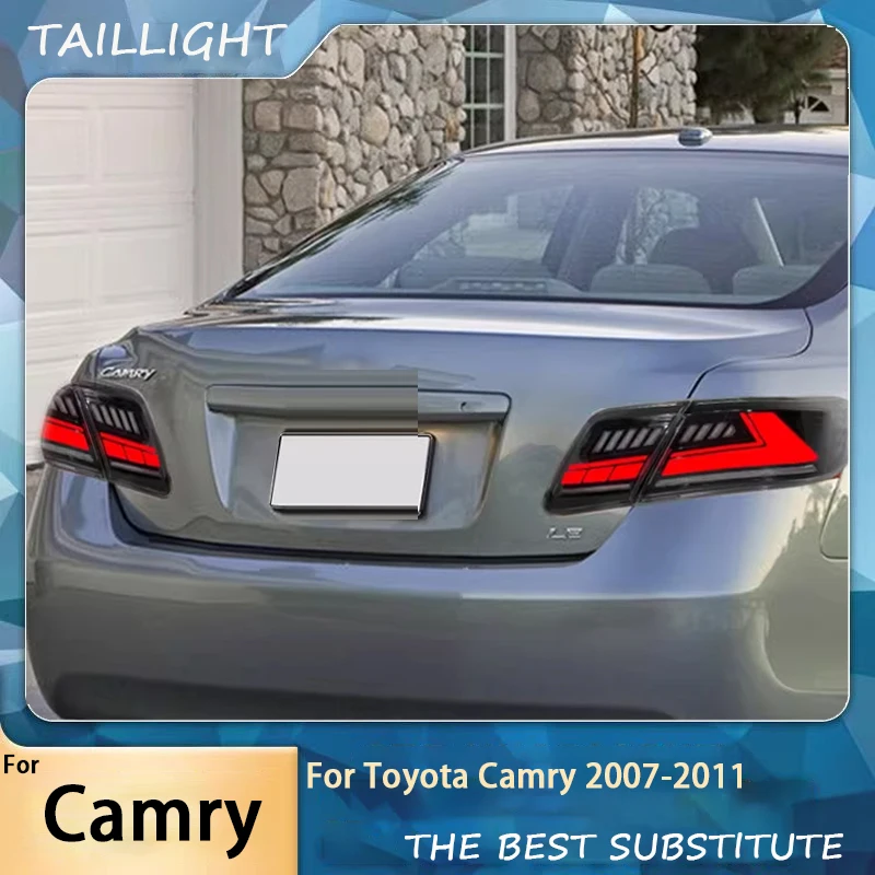 Tail Lights for Toyota Camry 2007 2008 2009 2010-2011 LED Back Lamps Assembly DRL Start up Animation Aurion Xv40 USA Version