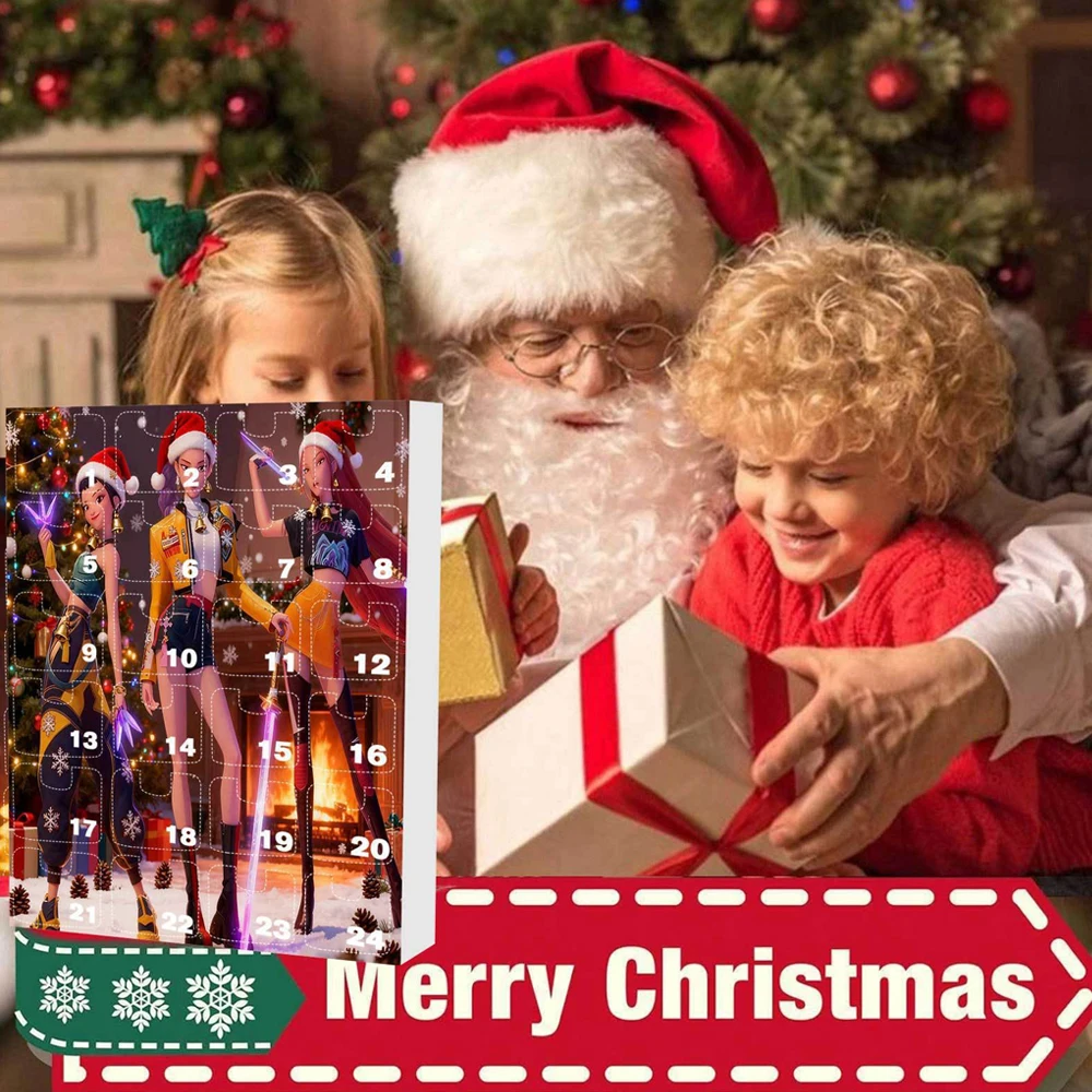2025 Kpop Demon Hunter Advent Calendar Doll Christmas Atmosphere Decorative Gifts New Year 24 Days Countdown Surprise Blind Box - Image 2
