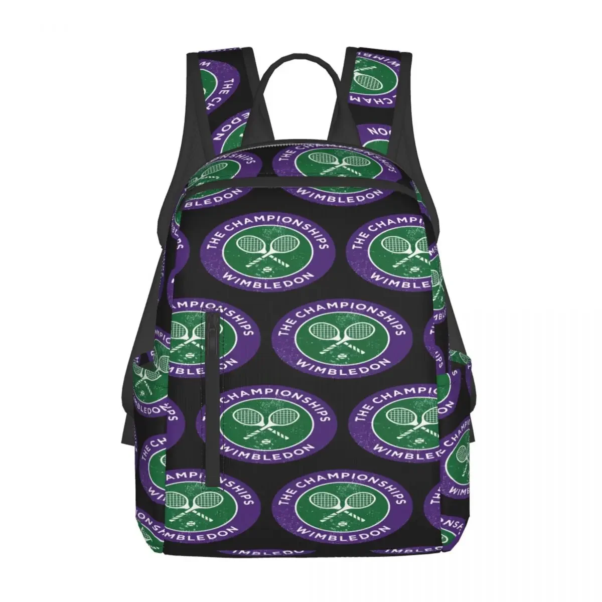 

Tennis Championships Logo Print Backpack Daypack Large Capacity Children BookBag School Bag Shoulder Bags for Men Women