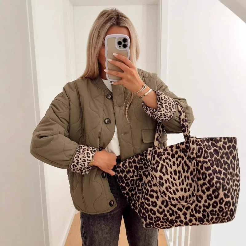 

Women's Clothing Fast Selling Buttons Cotton Coat Quilted Retro Casual Coats Jackets for Women Autumn Winter Outerwear Black