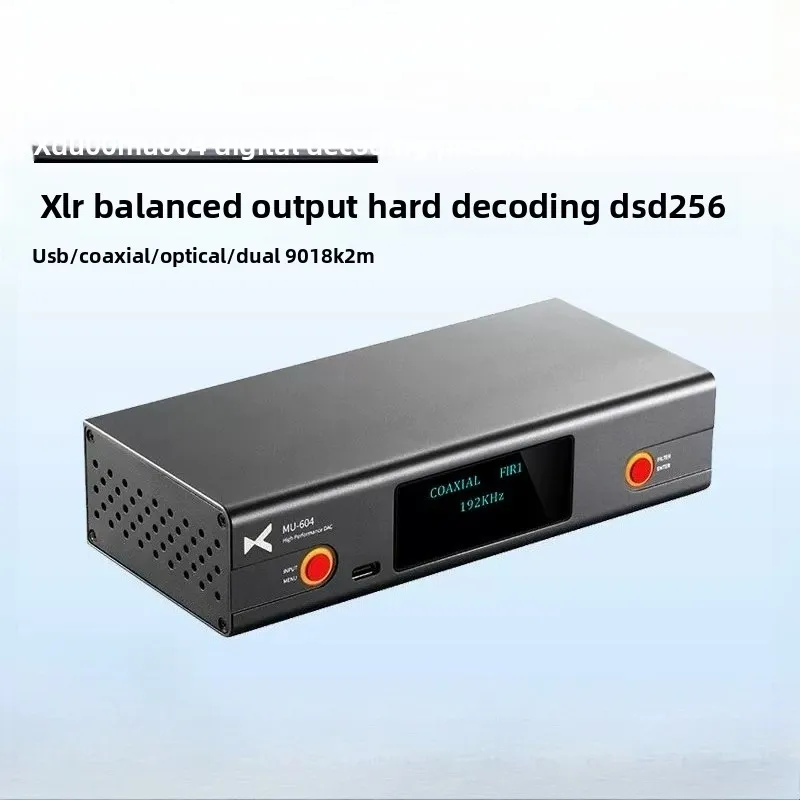 Xduoo mu604 high-resolution balanced dac preamplifier - hi-fi audio amplifier for audiophiles - digital audio source