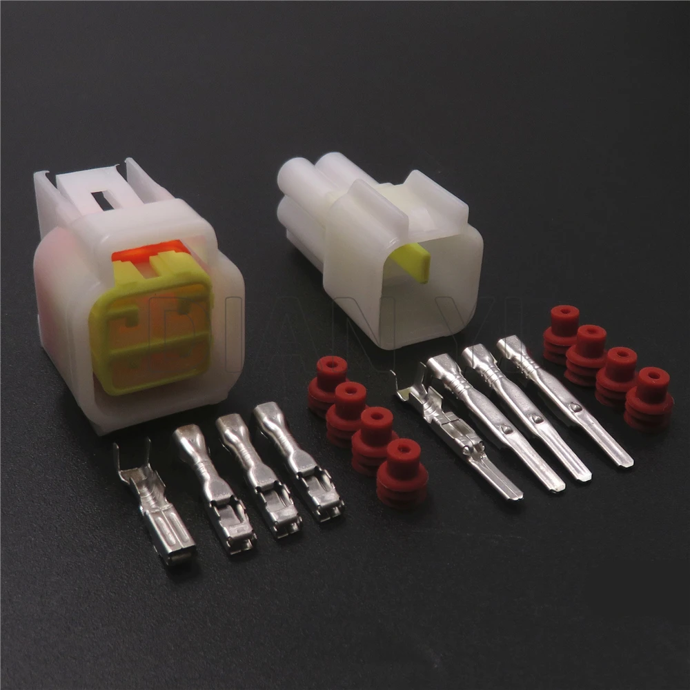 1 Set 4 Way Car Throttle Knob Speed Switch Plug AC Assembly Auto Plastic Housing Socket FW-C-4M-B FW-C-4F-B FW-C-4M-W FW-C-4F-W