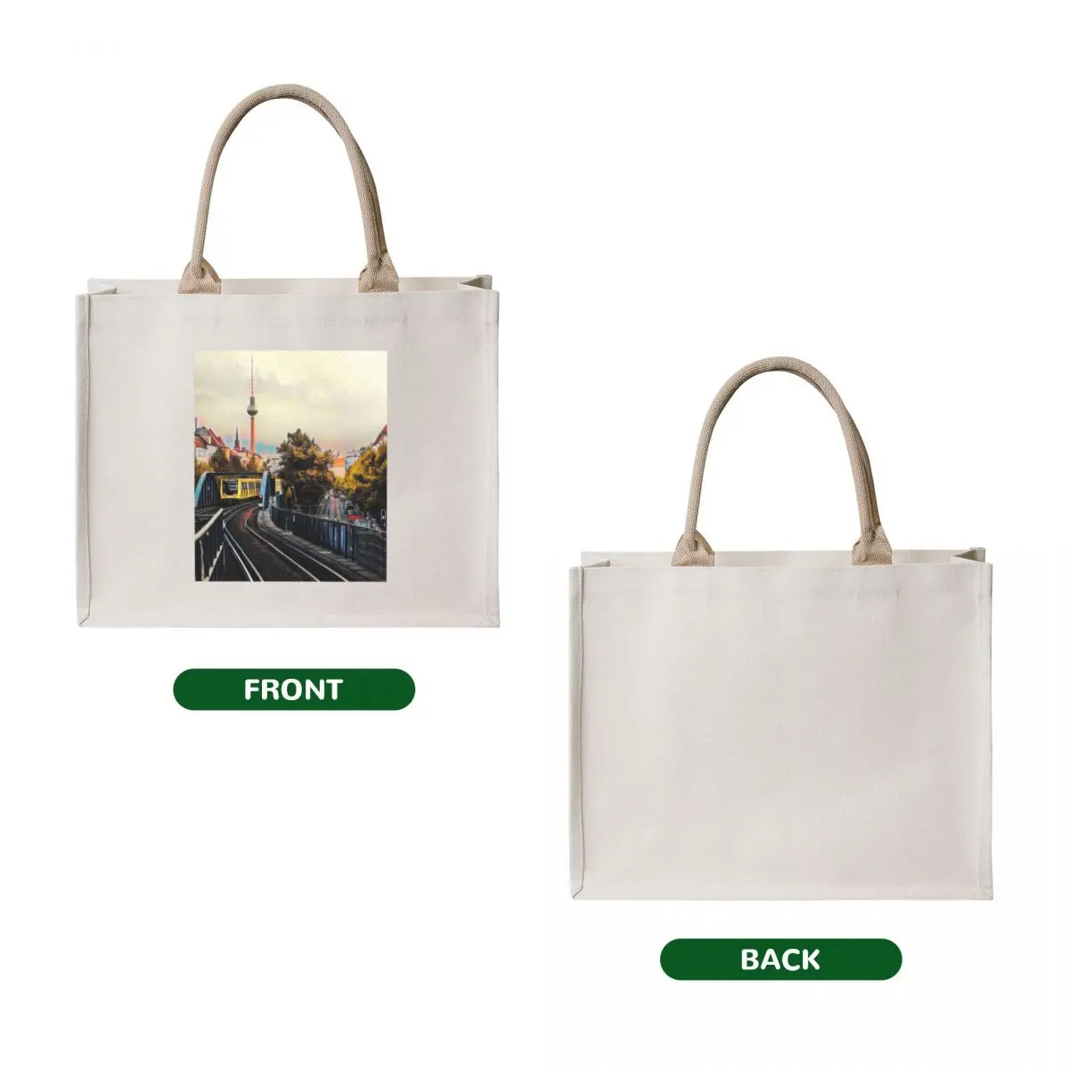 Berlin Cityscape Tote Bag Shopper Customizable tote bag Beach bag tote bags cloth bags