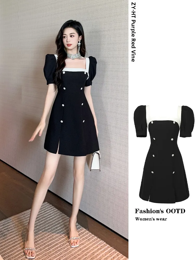 

Элегантное вечернее платье Ele Bla в стиле Хепберн для женщин, роскошное, матовое, для торжественных мероприятий, с ощущением высокого класса