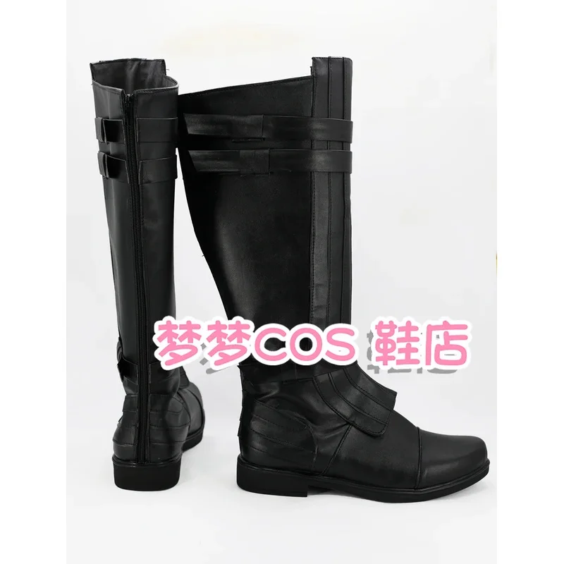 Wars Cosplay Anakin Skywalker Cosplay Stivali PU Tacco alto Scarpe nere Halloween Cosplay Prop per uomini adulti