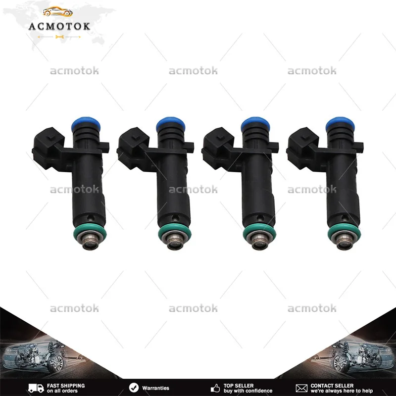 SET OF 4 96800843 Fuel Injector For 2011-2015 Chevrolet Spark 1.2L