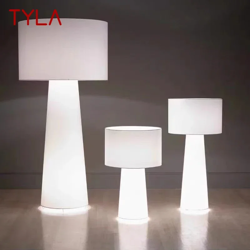 TYLA Italian Designer Floor lamp Luxurious Living room Bedroom Study Hotel Villa Homestay Atmosphere Cloth Fabric Lamp