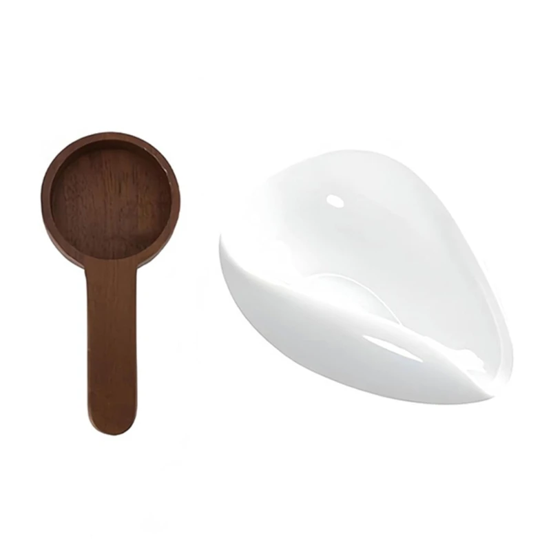 Measuring Spoon Coffee Bean Plate Coffee Dosing Tray Suitable for Home or Cafes