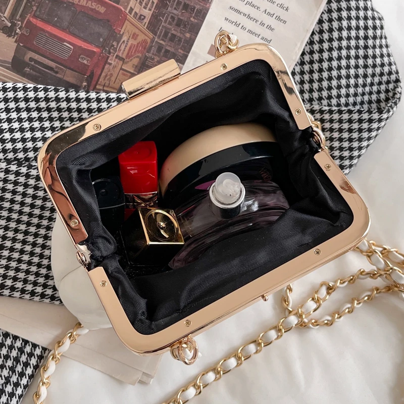 Women\'s Party Clutch Wedding Crossbody Bag Totes Stylish Pearl Clip Bag 2022 Evening Handbags Shoulder Bags Summer Beach Bag