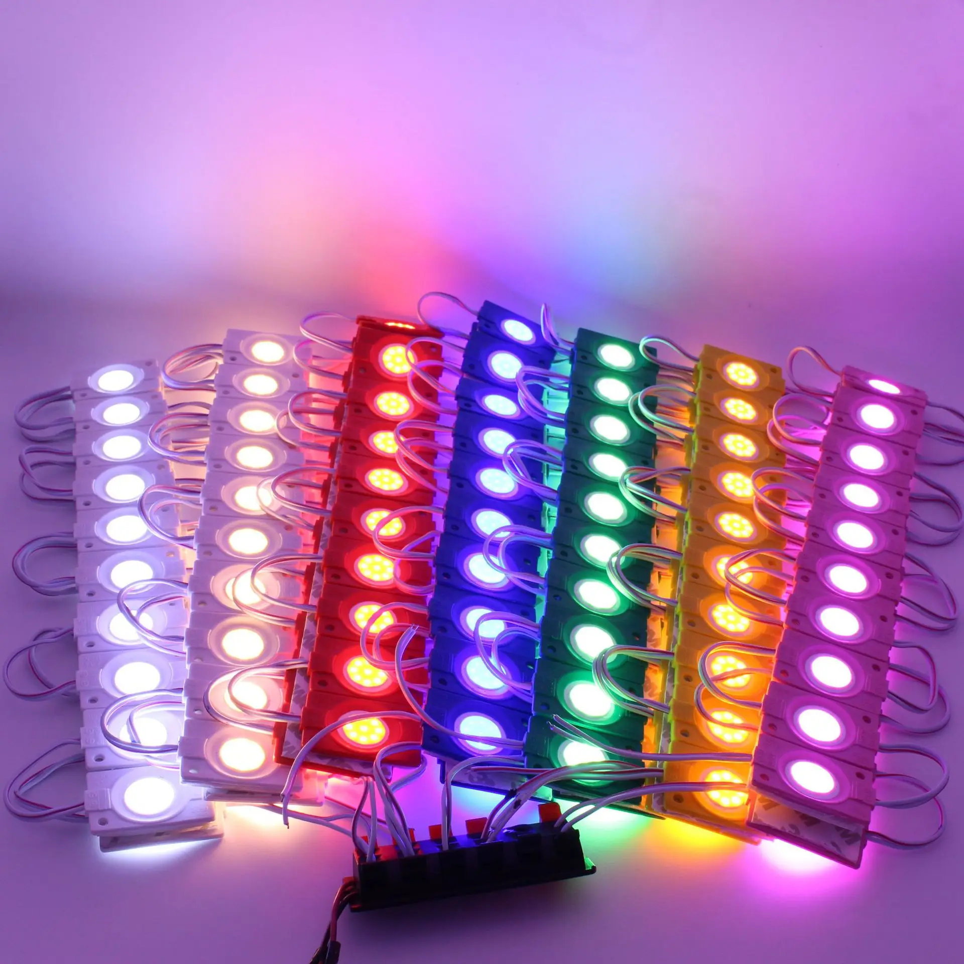 20Pcs/Lot COB Led Module Lights DC12V 24V Advertisement Design SignWaterproof IP65 Warm Cold White Red Green Blue Yellow Pink