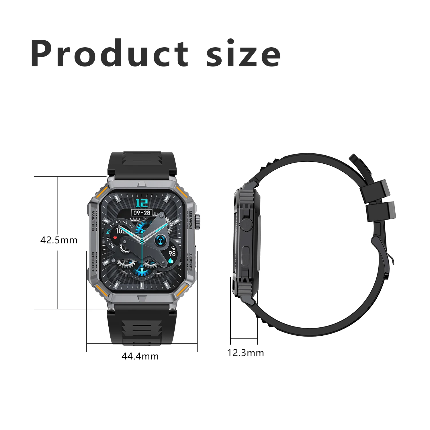 Nuovo Smart Watch G106 Men 1.96 pollici HD grande schermo Bluetooth Call AI Voice Health Monitor sport Fitness Tracker donna Smartwatch