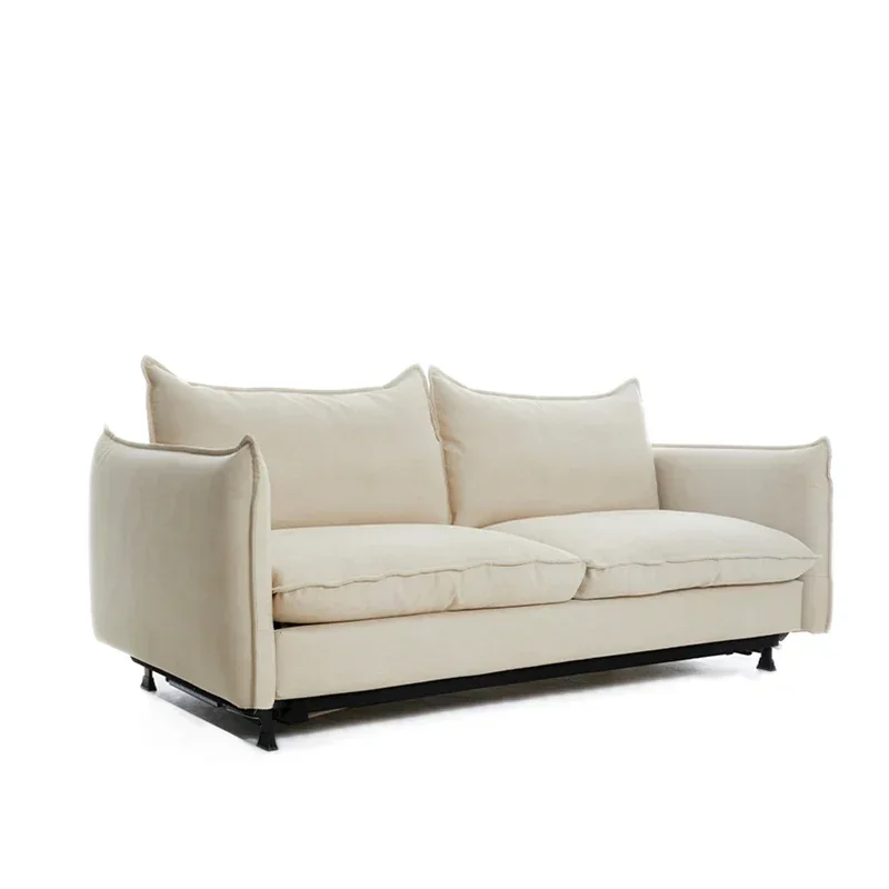 

Faux Leather Sofa Bed Living Room Foldable Dual-Use Multifunctional Waterproof