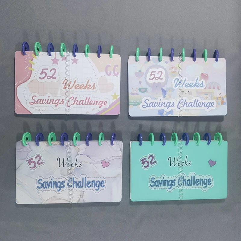 52 Week Savings Challenge Reusable Budget Book With Cash Envelope Money Binder For Saving Organizers