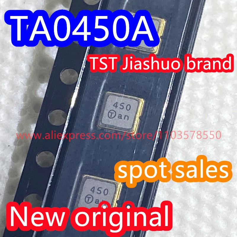 10PCS TA0450A   code 450 brand new genuine 802MHz  packaged SMD SAW sound meter filter