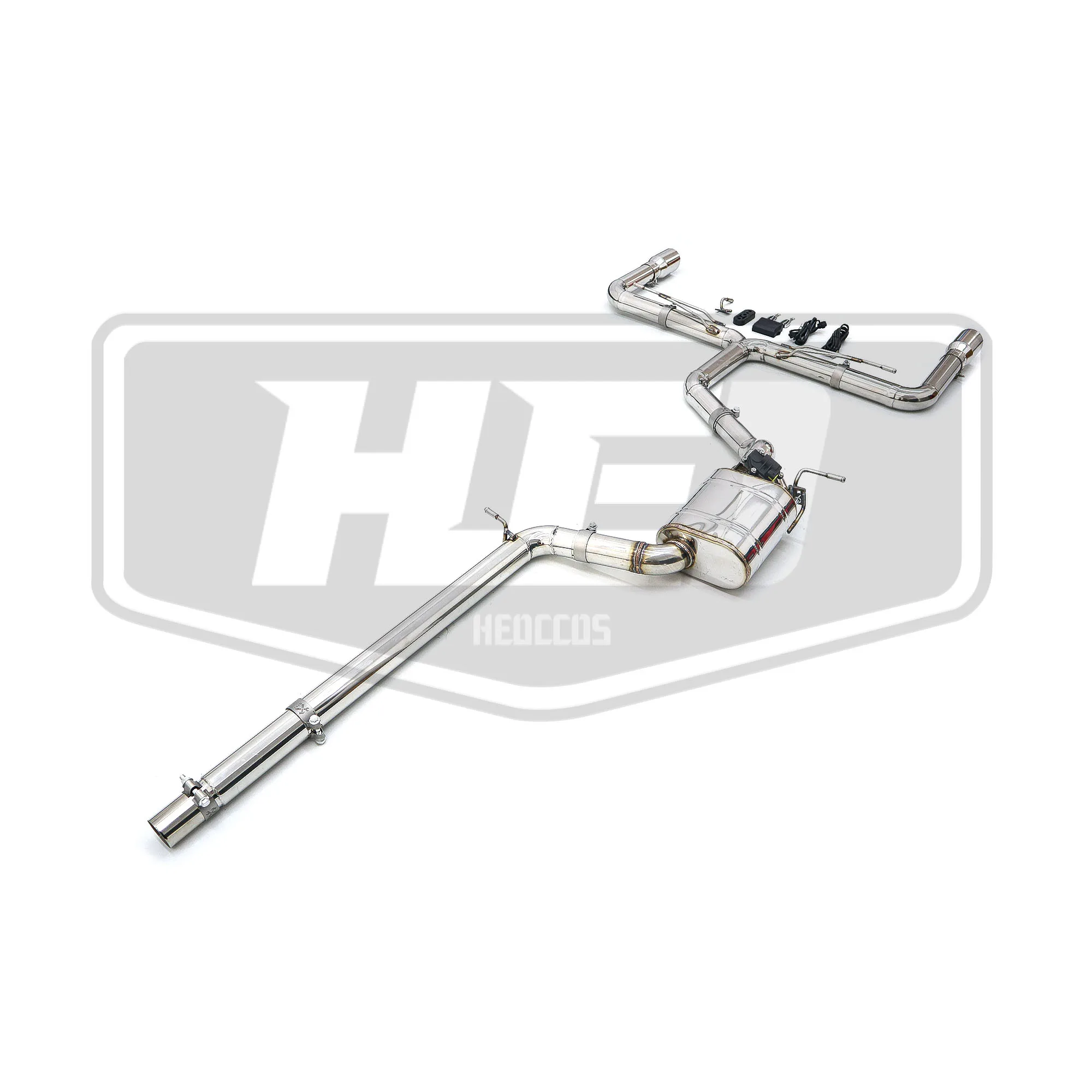 Electronic Valve Catback Performance Exhaust, Robust Surge Sound Stainless Steel for VW Golf MK7 7.5 GTI