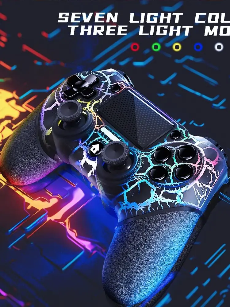 AceGamer manette de jeu sans fil double Vibration avec pavé tactile contrôleur Bluetooth pour PS4/PS3 Console ordinateur PC/Steam/IOS/Android