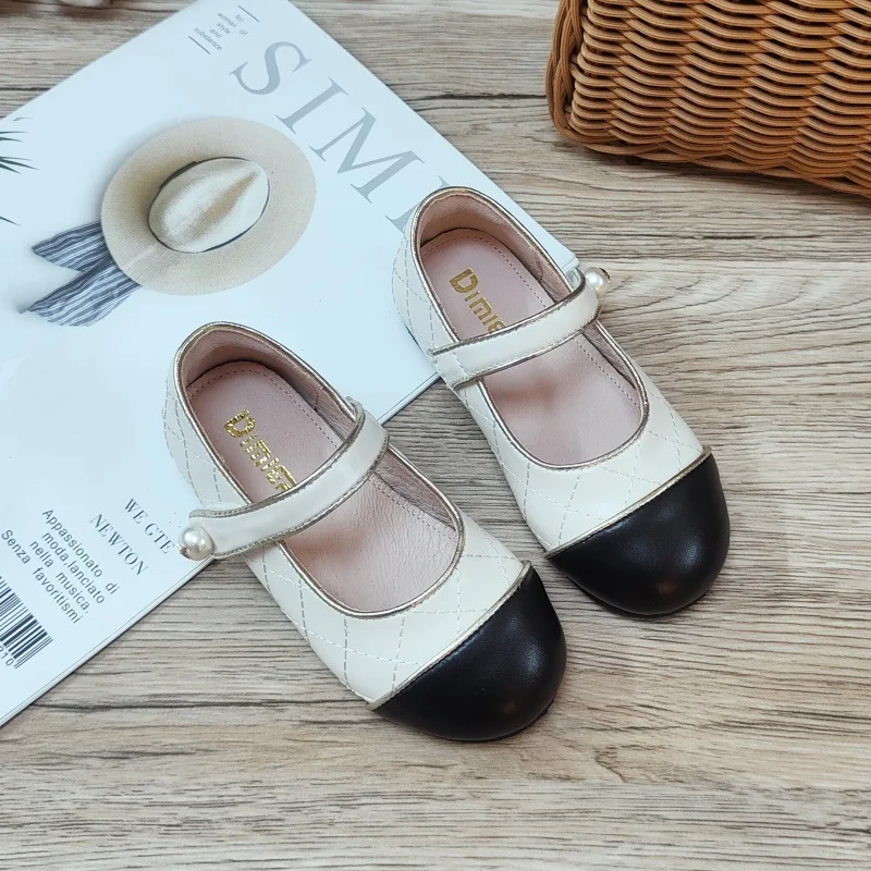 Girls Leather Shoes 2024 Spring And Summer New Mary Jane Princess Single Shoes Sweat Anti-odor Leather Shoes Children's Shoes