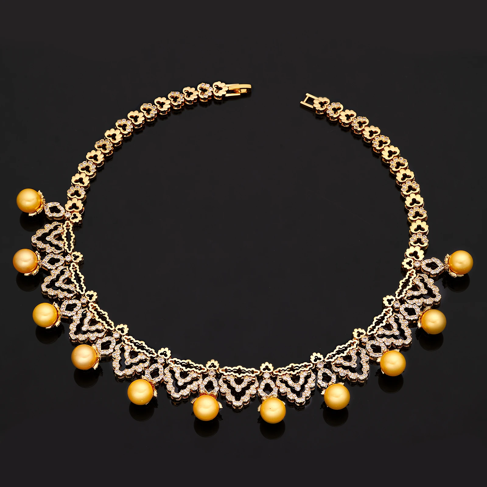 2024 New 4-piece UAE Bride Jewelry Set New Fashion Dubai Jewelry Set Women's Wedding Party Accessories Design