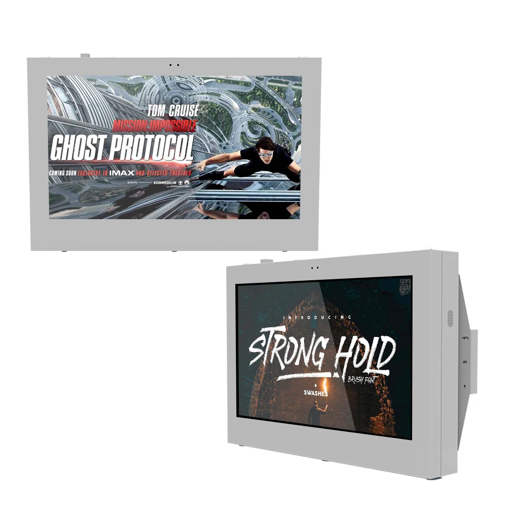 32/43/55 Inch Advertising Machine IP65 Waterproof Wall Mount Outdoor LCD Wall Mount Digital Signage Screen