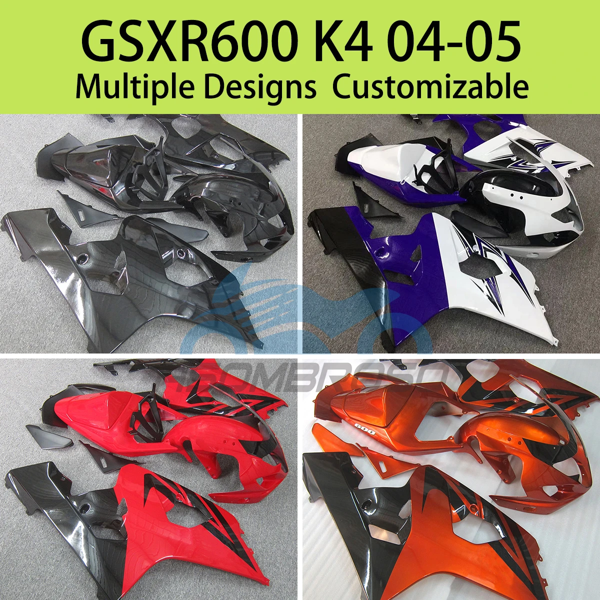 

Комплект обтекателей для SUZUKI GSXR600 GSXR750 K4 2004 2005, комплект деталей для обтекателей мотоцикла послепродажного обслуживания GSXR 600 750 04 05