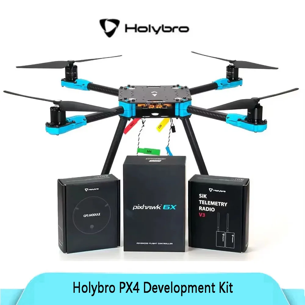

Комплект для разработки Holybro X500 V2 ARF с Pixhawk 6C, GPS M10 и радио 915 МГц, готов к использованию с PX4 Ardupilot для БПЛА, DIY-проектов и исследований
