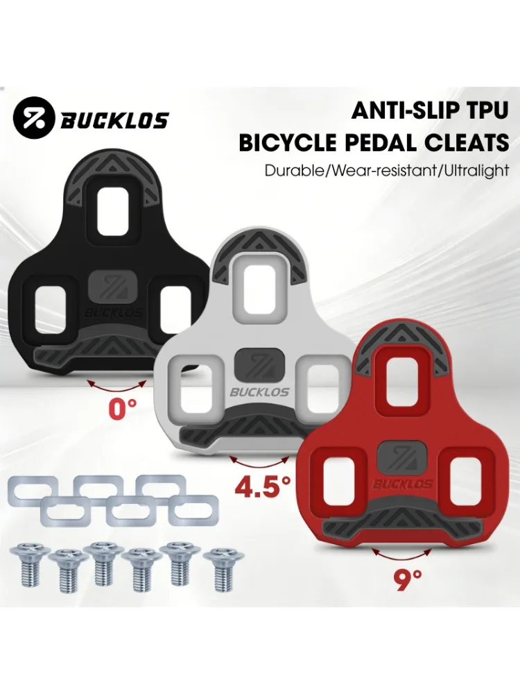 AliExpress NONE BUCKLOS Bike Cleats for LOOK KEO System Road Bicycle Self-locking Pedal Cleat Anti Slip Wear-resistant TPU Cycling Shoes Cleats