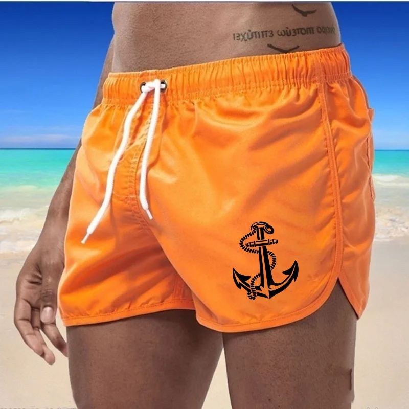 2024 Trendy Marke Sommer Quick-Dry Shorts Männer Bademode Strand Shorts Badeshorts Strand Tragen Sport (9 Farben) männer Kleidung