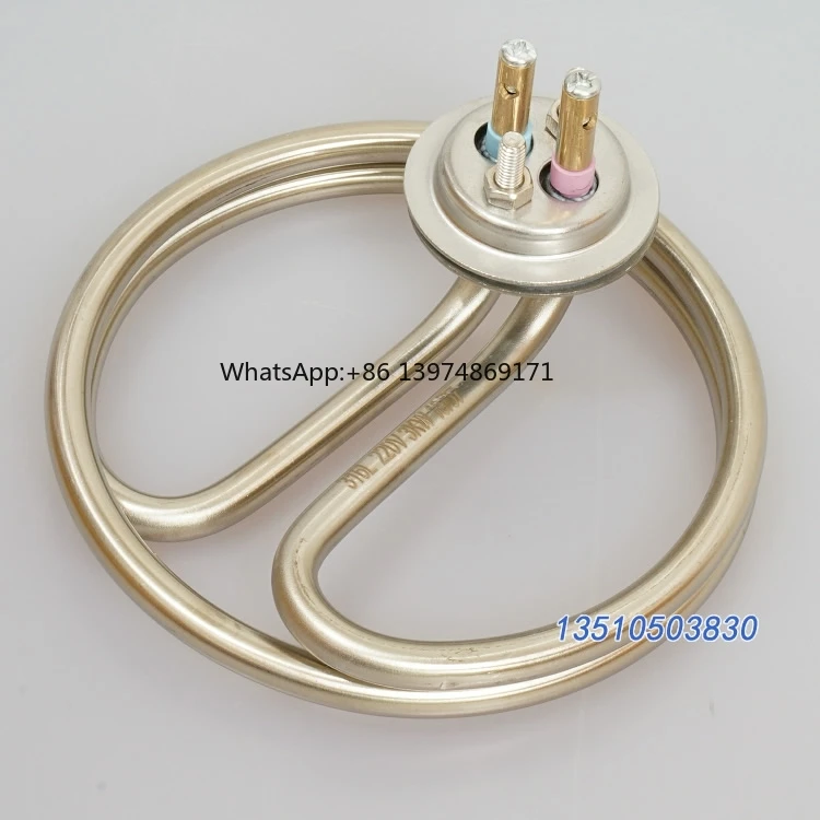 

316 stainless steel 304 double ring round type 2000W heating pipe 3000W electric heating pipe 220V heating pipe steam 380VNew