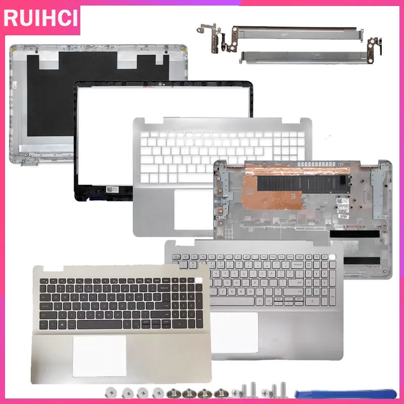 

For Inspiron 15 5584 P85F New LCD Back Cover 0GYCJR Front Bezel 0J0MYJ Hinges Palmrest 0DFX5J Bottom Case 02T6HN 0JX9NR Repair