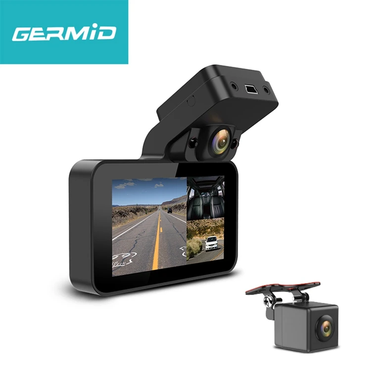 

Super Night Vision Triple Lens Recording Germid Tracker With Dash Cam Gps Car Accessories