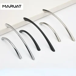 Zinc Alloy Furniture Handles Kitchen Cabinets Curved Drawers Cabinet Doors Dressing Tables Storage Rooms Wardrobes Handles