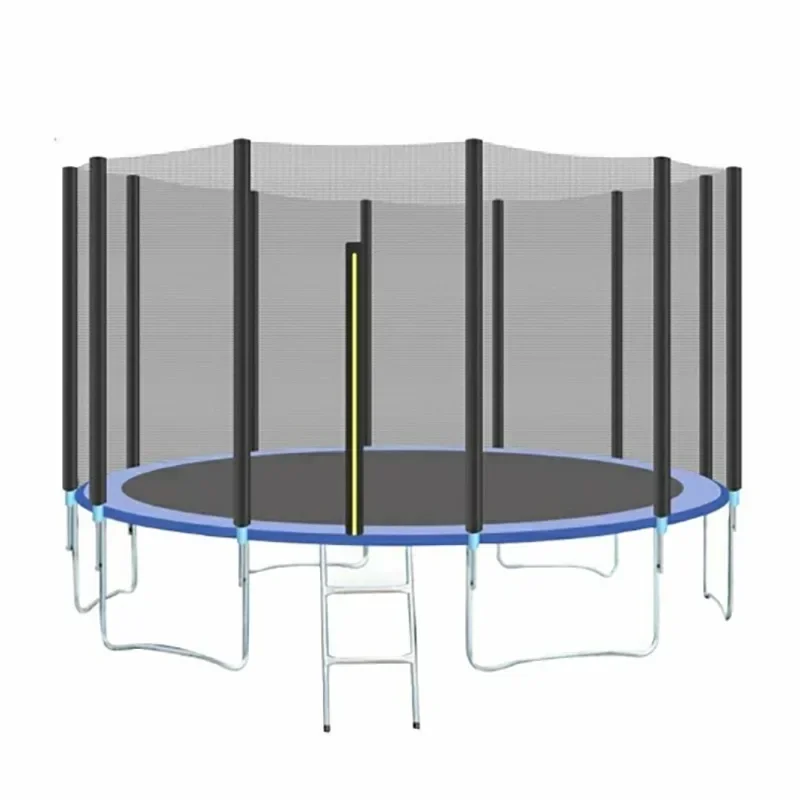 Manufacturer Foldable Trampolines For Adults With Enclosures Round 10ft Trampoline Outdoor With Safety Net