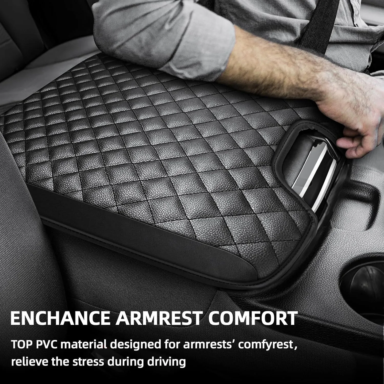 Armrest Cover for 2013-2018 Dodge Ram 1500 & 2013-2023 Ram 2500/3500/1500 Classic Jump Seat Console Protector image 3