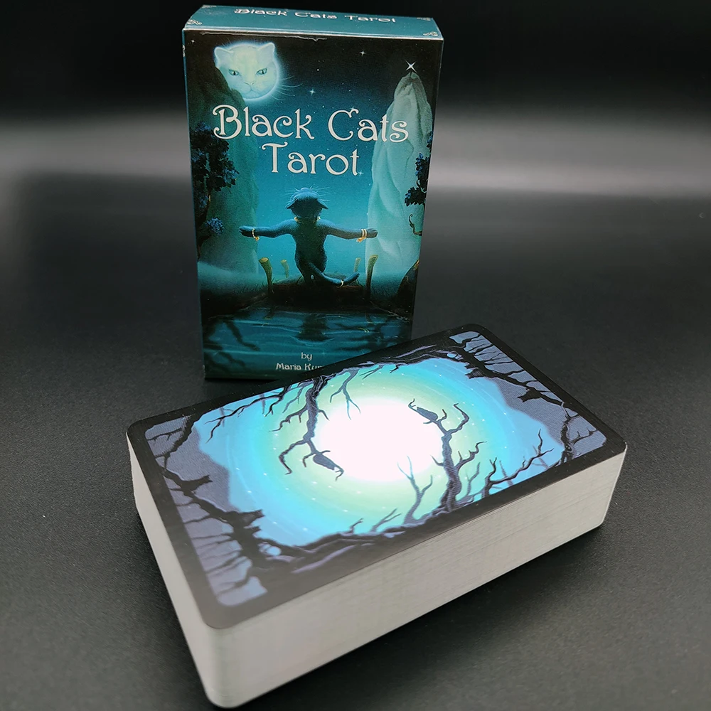 The Black Cats Tarot Deck And Guidebook In English, French, Spanish, Italian, And Portuguese