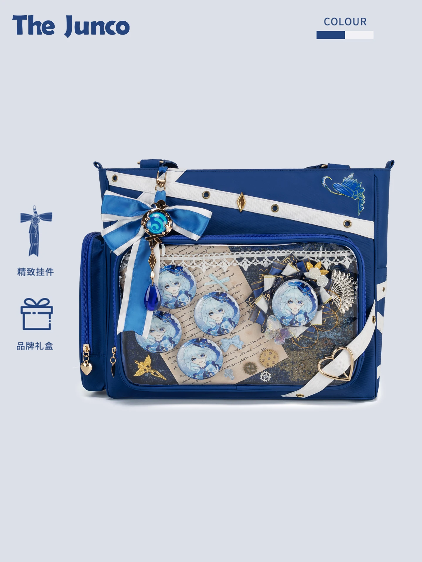 Genshin Impact Furina de Fontaine Focalors Hydro Archon animation derivative itabag crossbody bag birthday gift