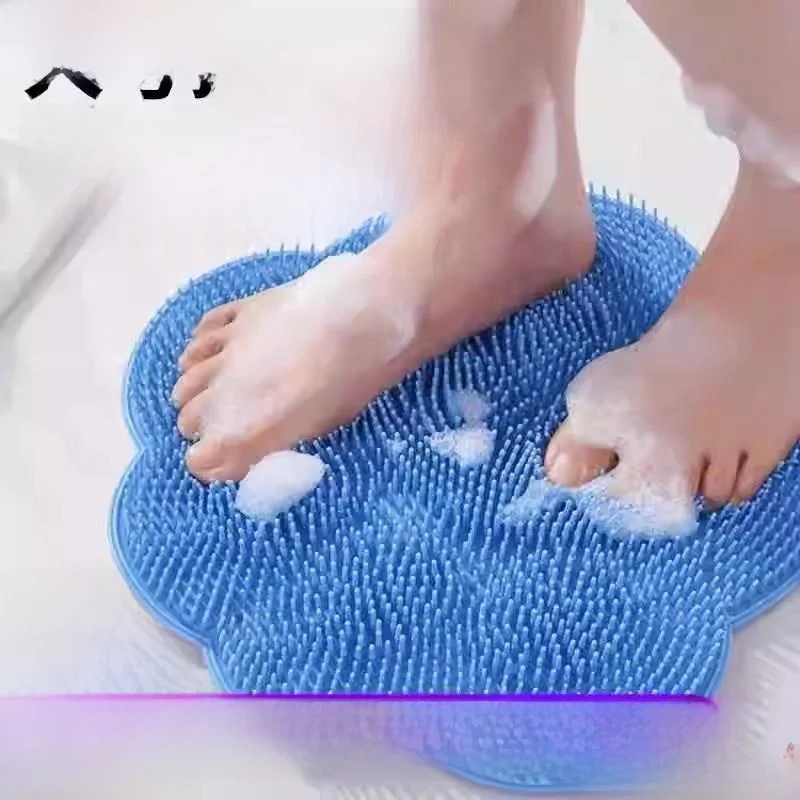 

Large Size Batoom Foot Scrub Mat Massage Waing Tool Anti-Slip Dead Skin Removal Bru Lazy Person Ba Rubbing Device